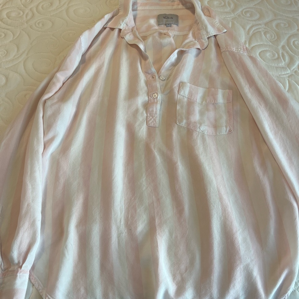 Rails Pinstripe Quart Button Elle High/Low Top - image 3